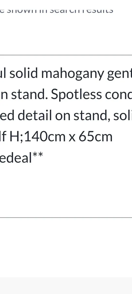 Large beautiful Mahogany bevelled mirror on stand - Image 4