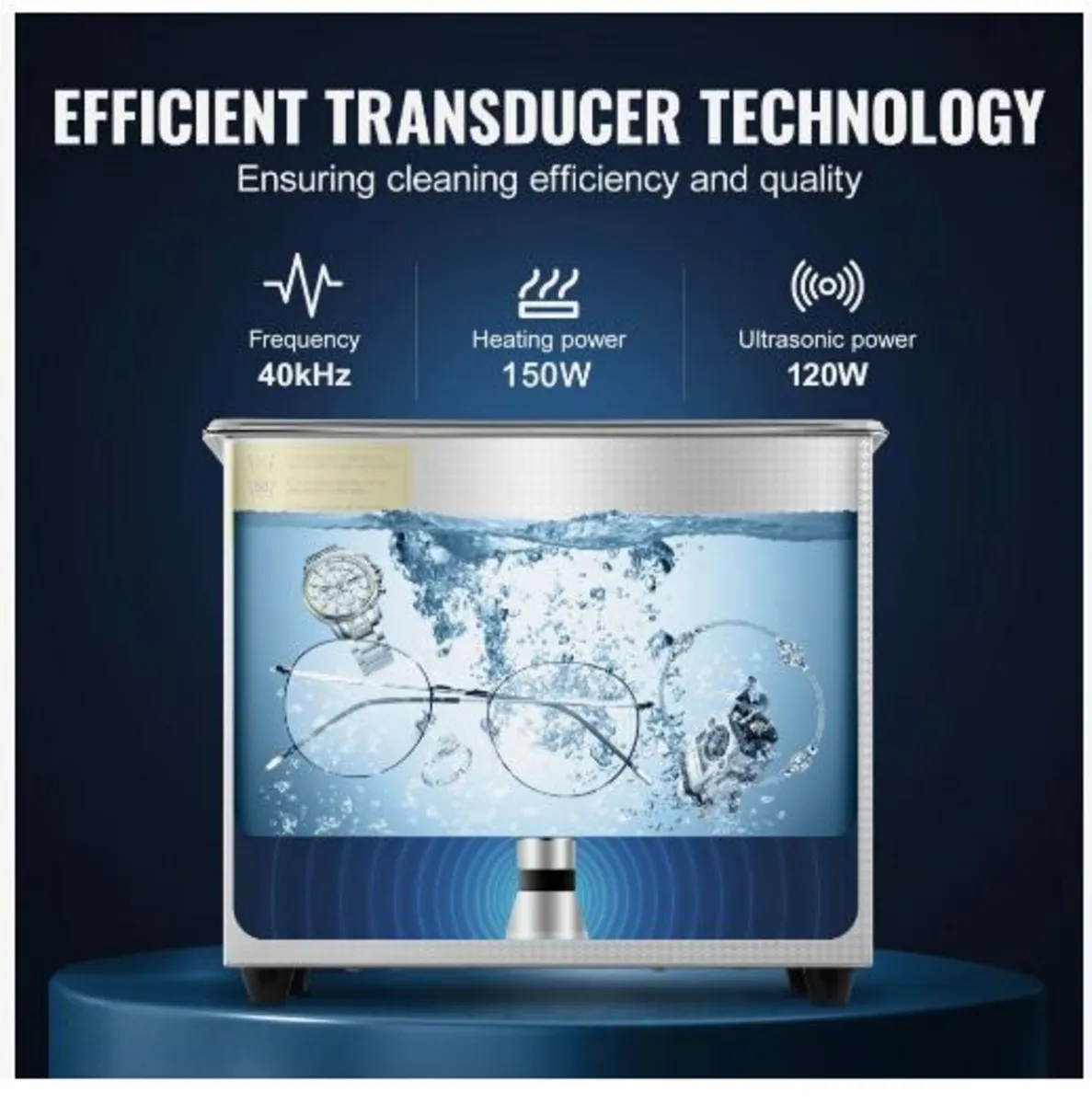 Professional Ultrasonic Cleaner, 2.85 L Ultrasonic - Image 4