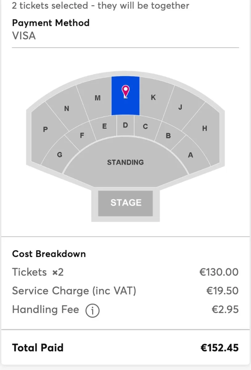 2 Seated together Prodigy Tickets 28th April - Image 2