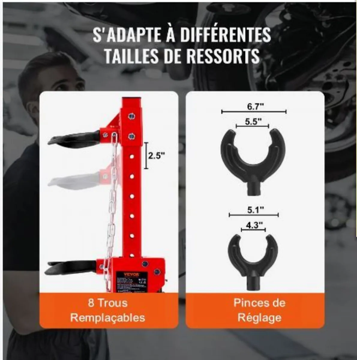 Strut Spring Compressor, 4.5 Ton - Image 3