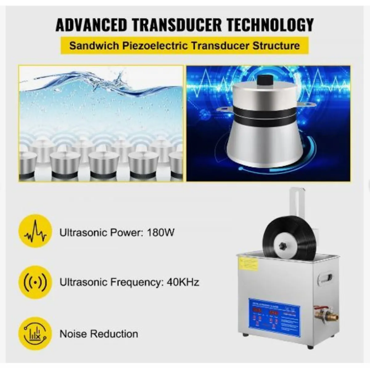 6L Ultrasonic Record Cleaning Machine - Image 4