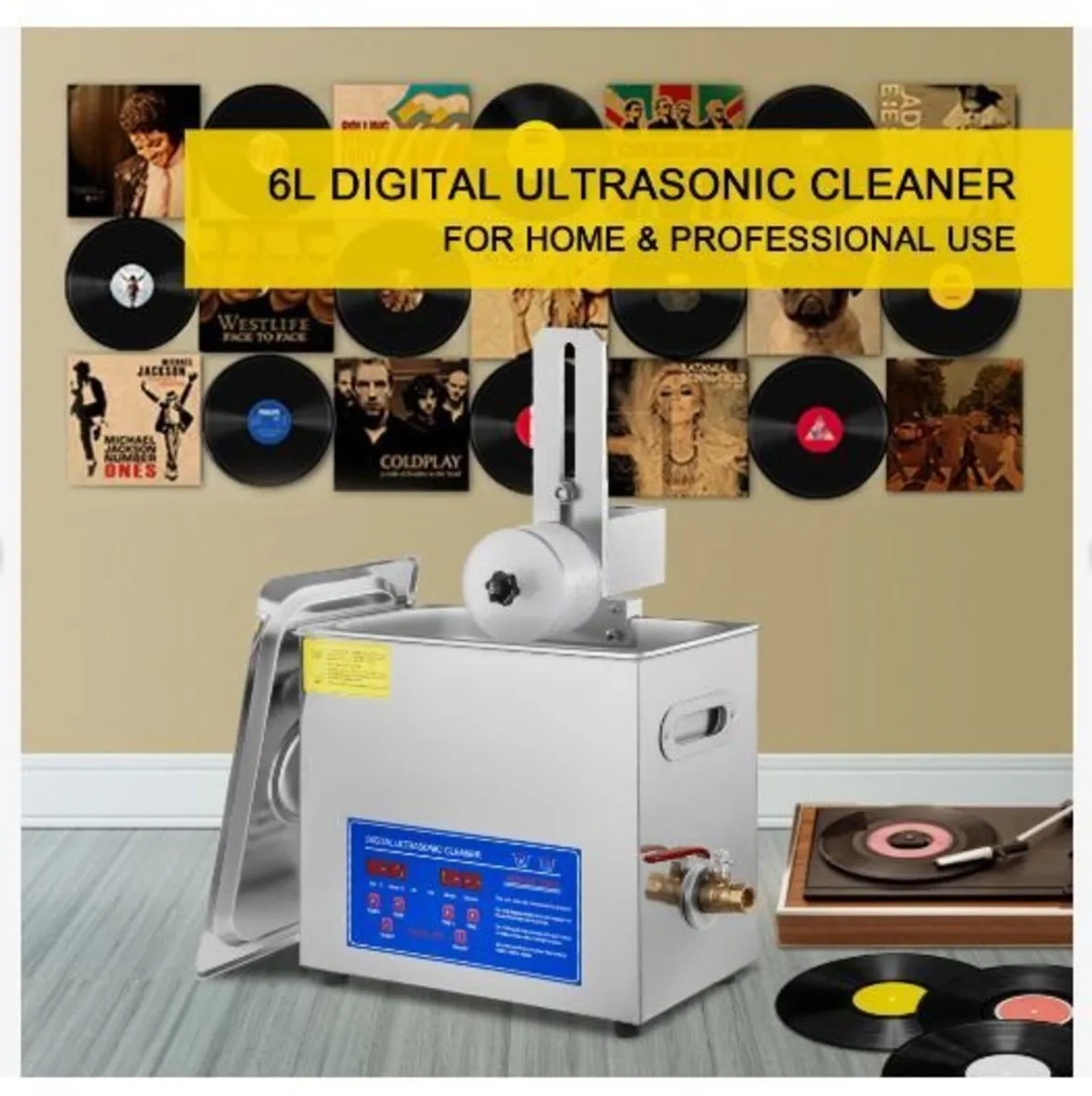 6L Ultrasonic Record Cleaning Machine - Image 2