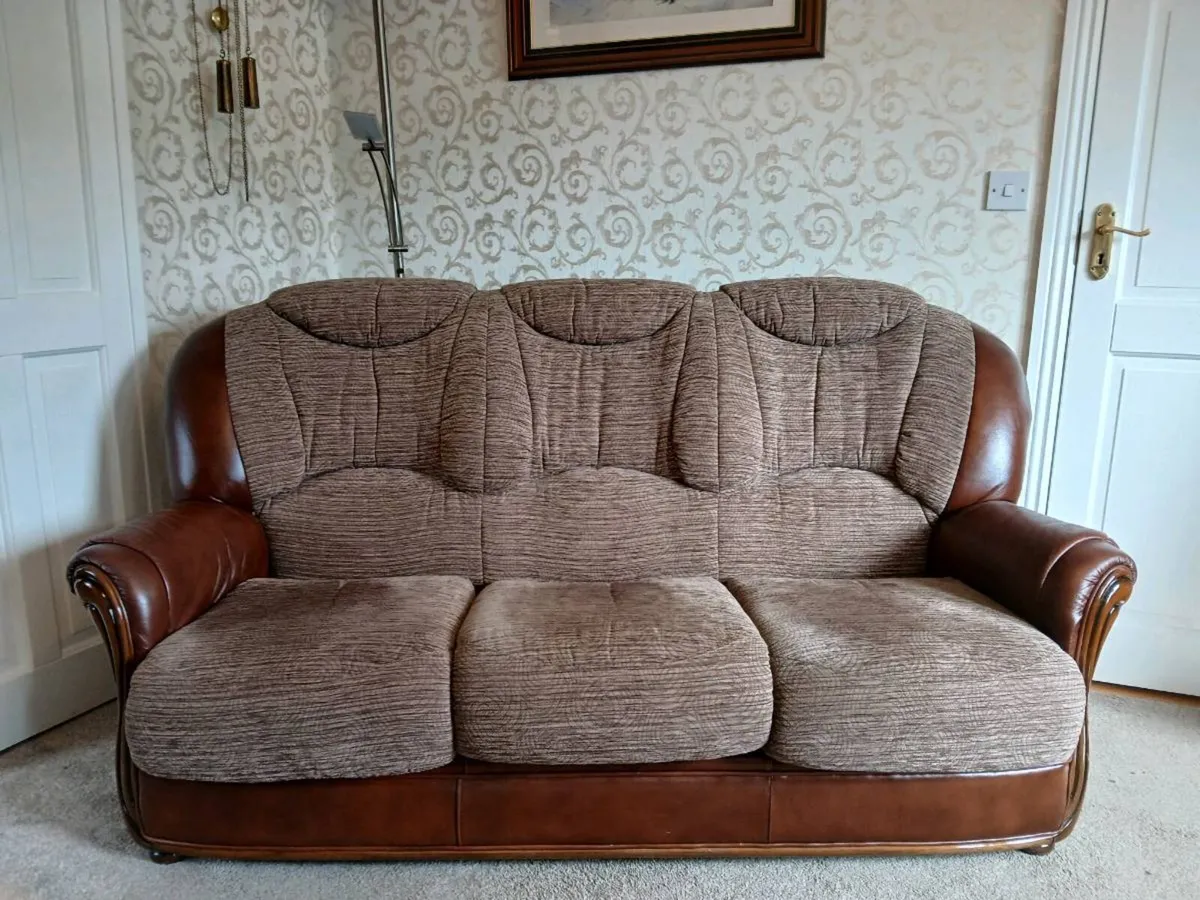 3 seater couch and chair - Image 1