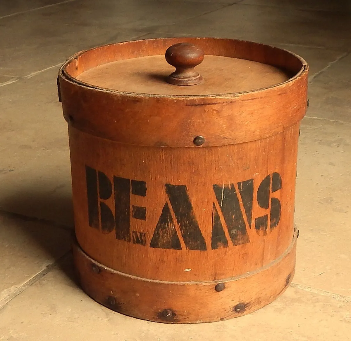 Wooden Handmade Vintage Storage Container - Image 1