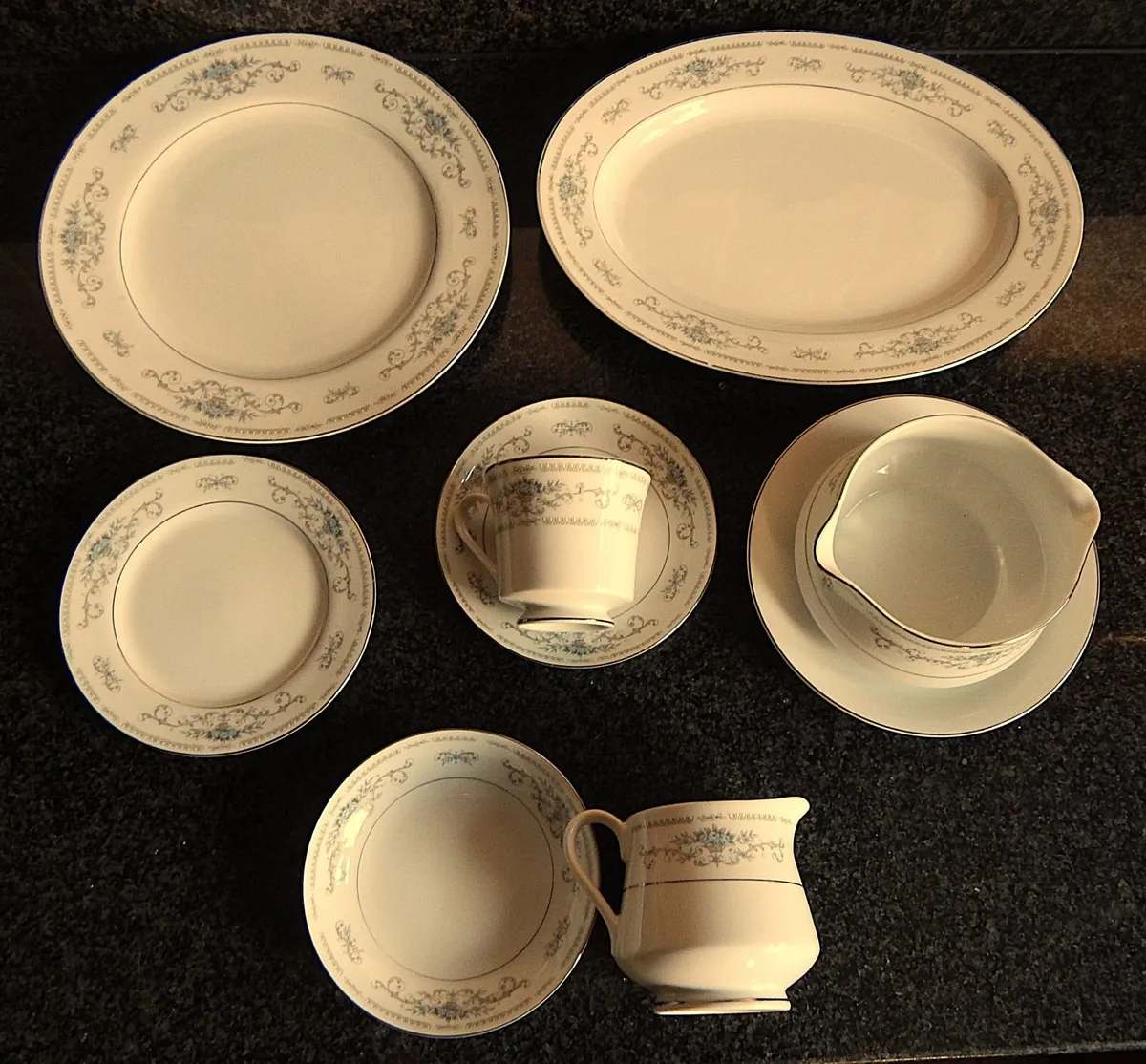24 Pieces of Diane Japanese Fine Porcelain China - Image 3