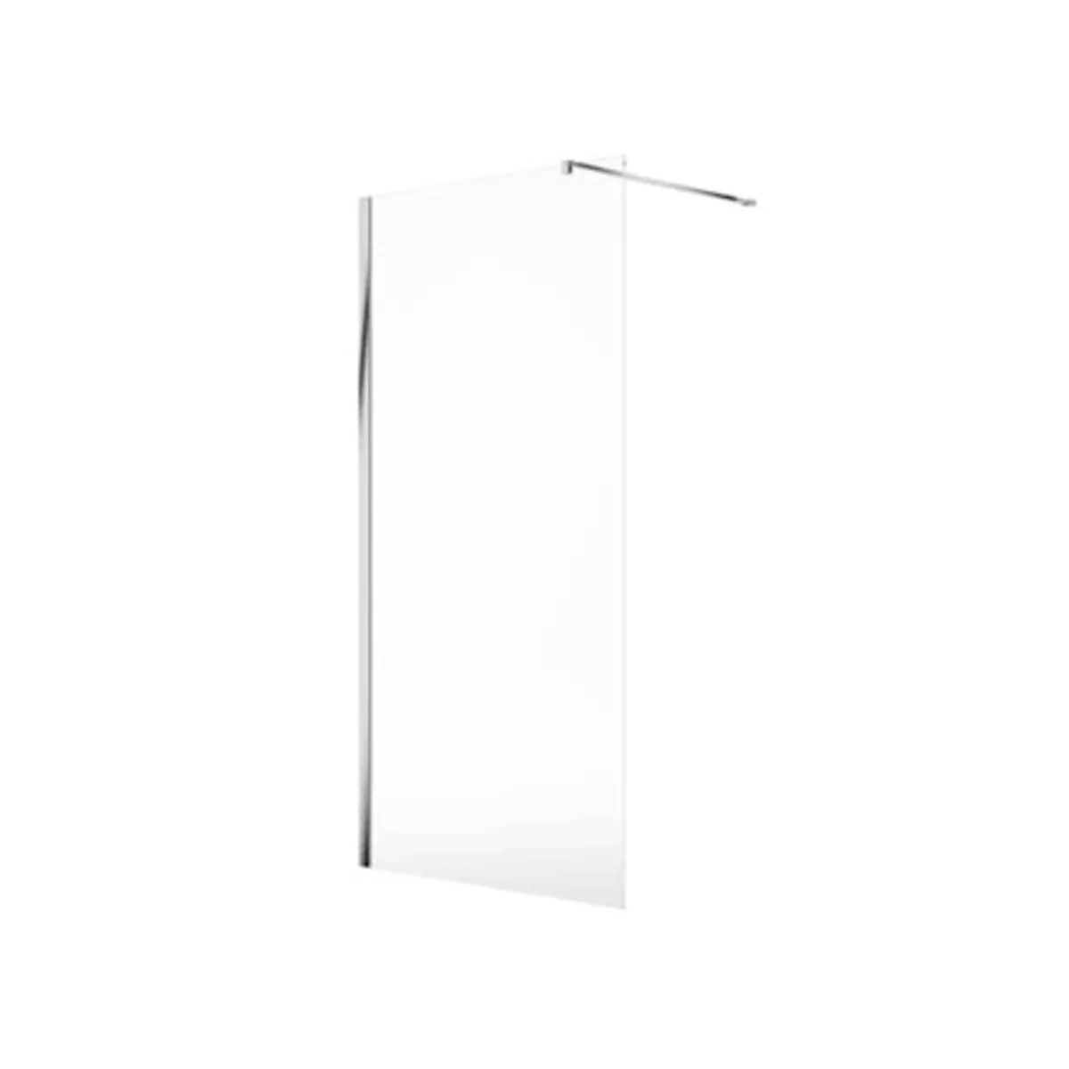 100cm x 200cm Shower Screen - (no support bar) - Image 1