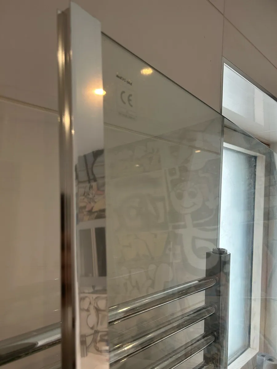 100cm x 200cm Shower Screen - (no support bar) - Image 2