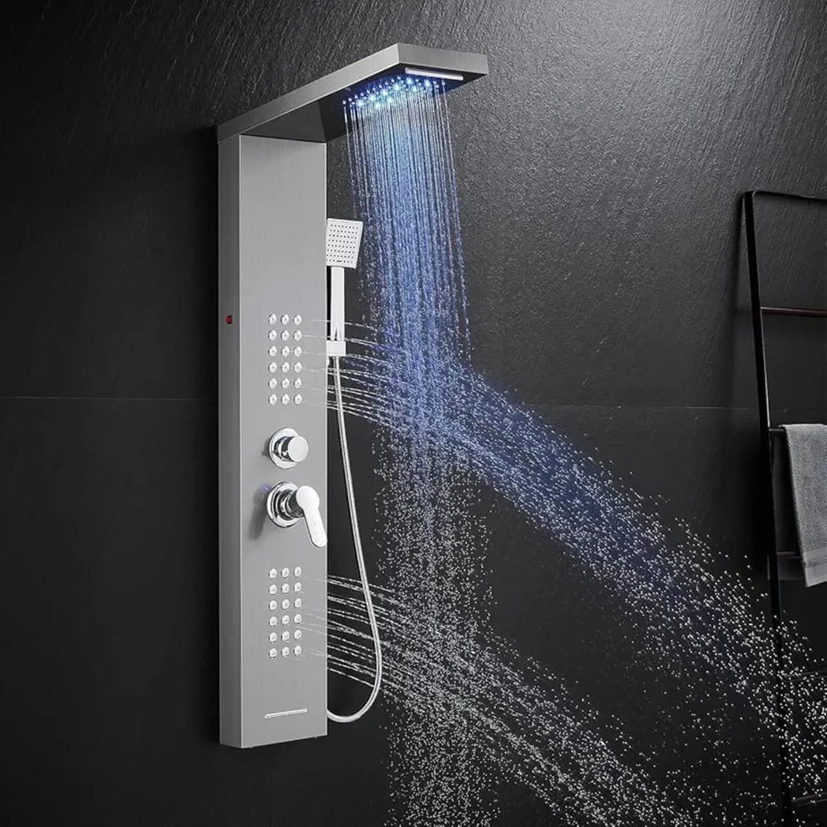 Bath Shower Mixer Shower Tower Panel System with S - Image 1
