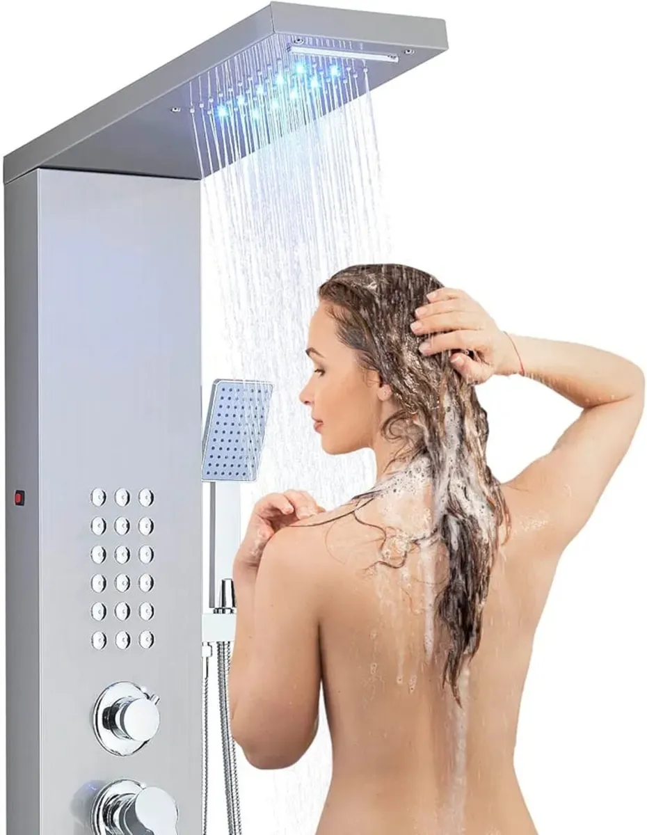 Bath Shower Mixer Shower Tower Panel System with S - Image 4