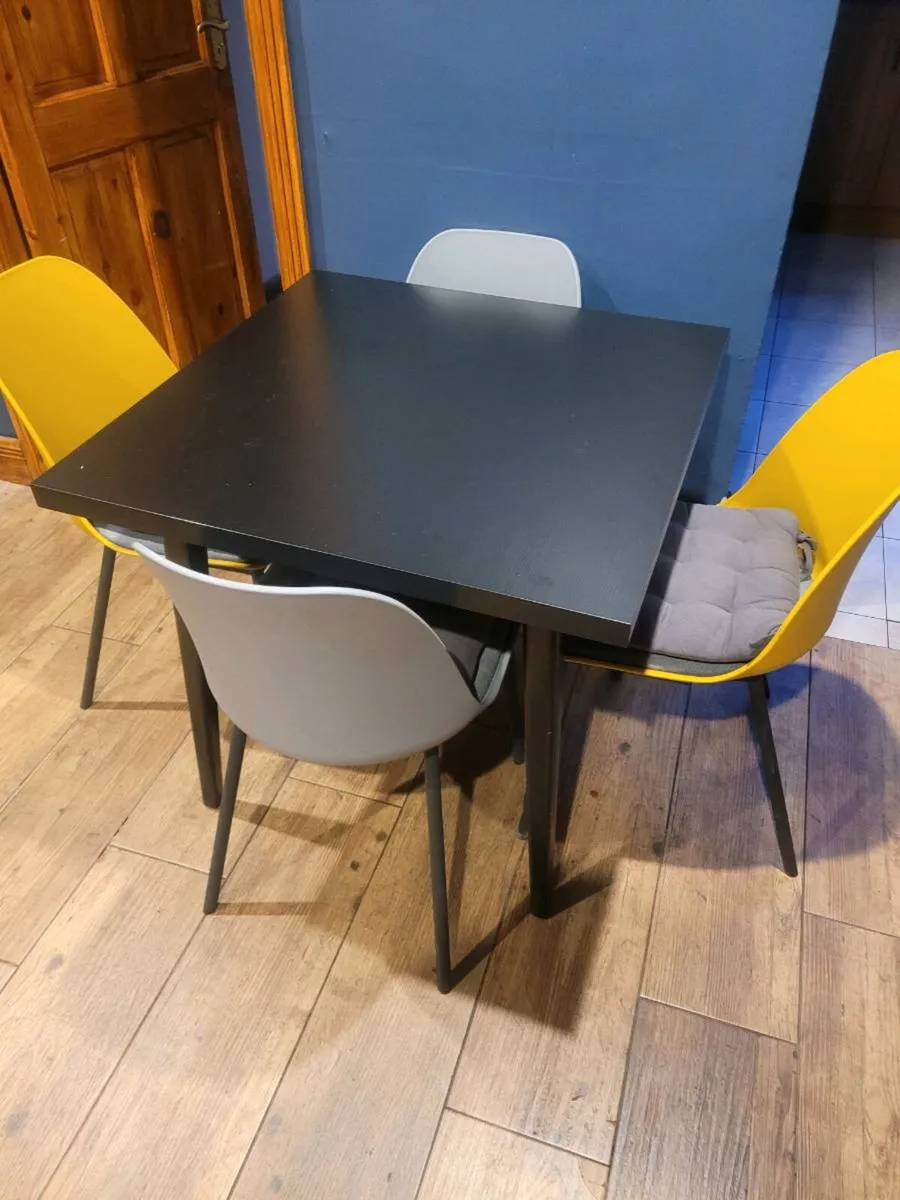 Table & 4 Chairs - Image 1