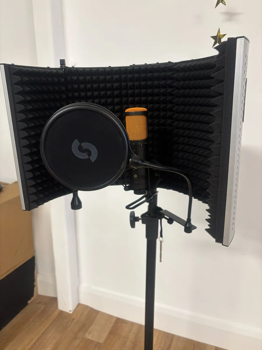 Mic Isolation Shield + Pop Filter + Mic Extender - Image 1