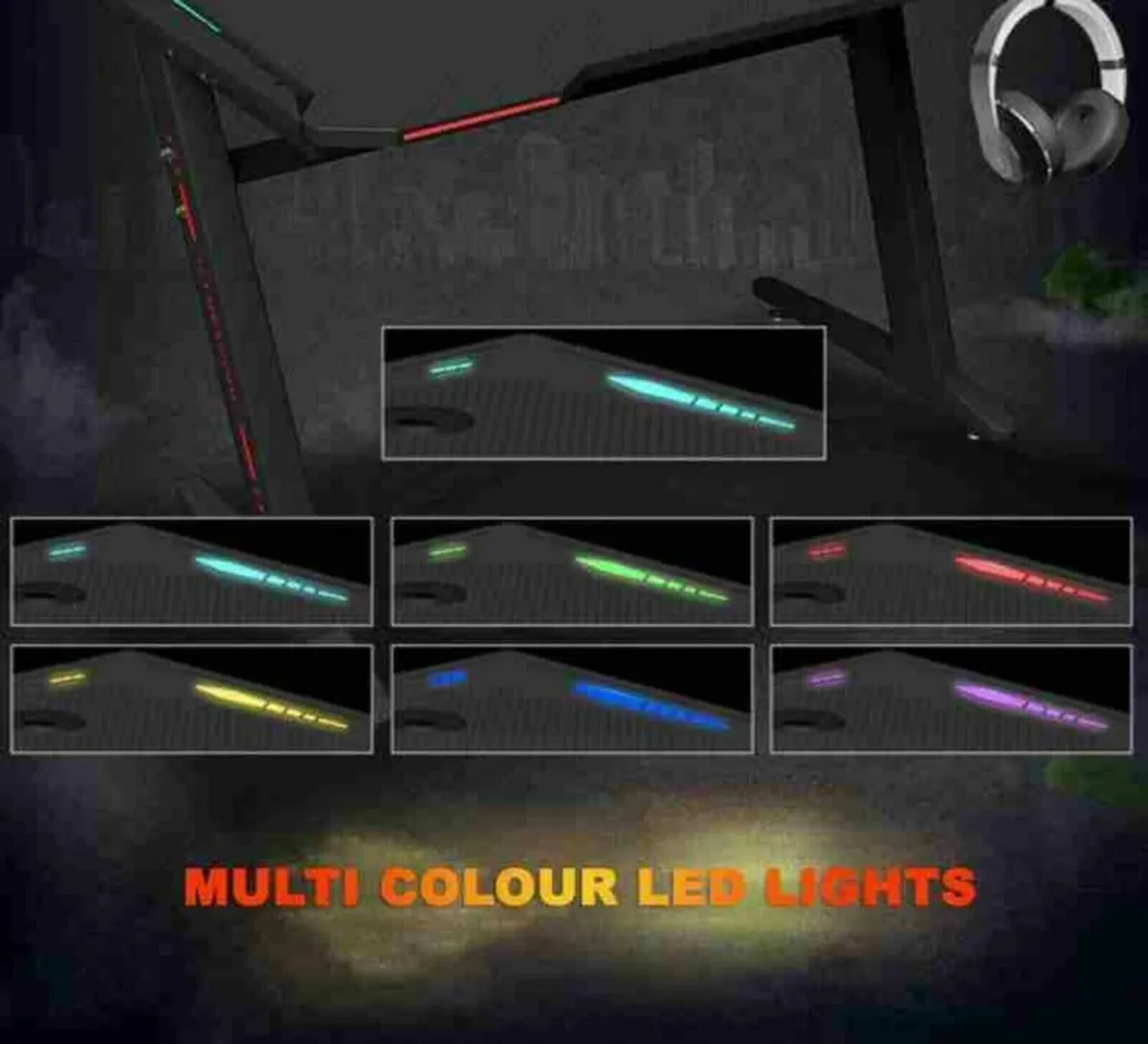 Gaming desk office desk led lights brand new - Image 2