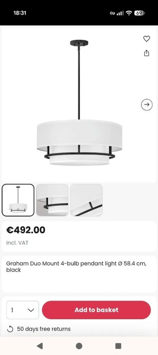 Pendant light