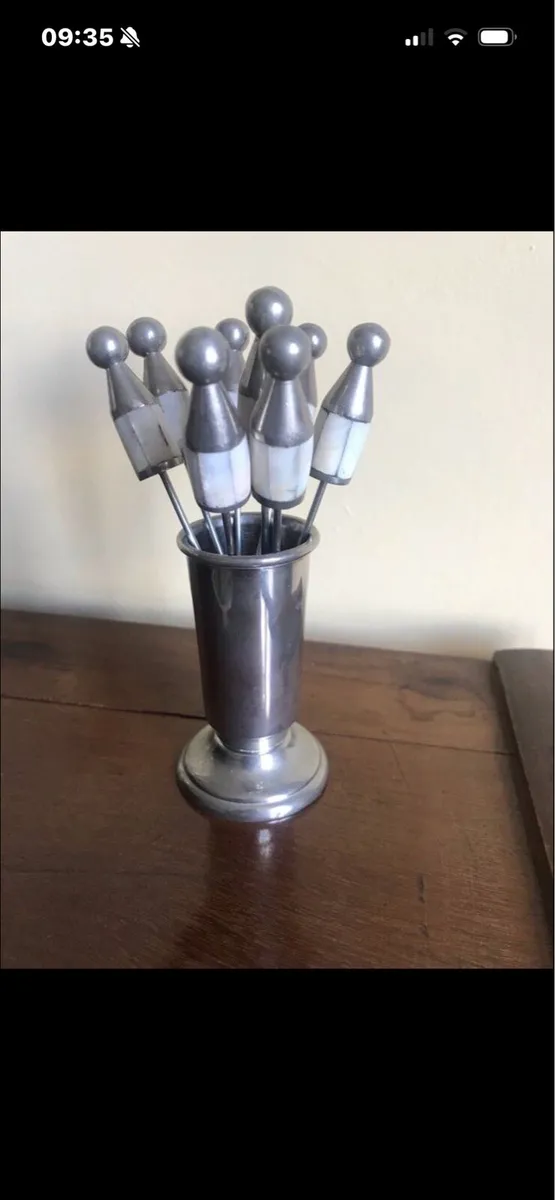 Mother of Pearl Snack Forks Set - Image 1