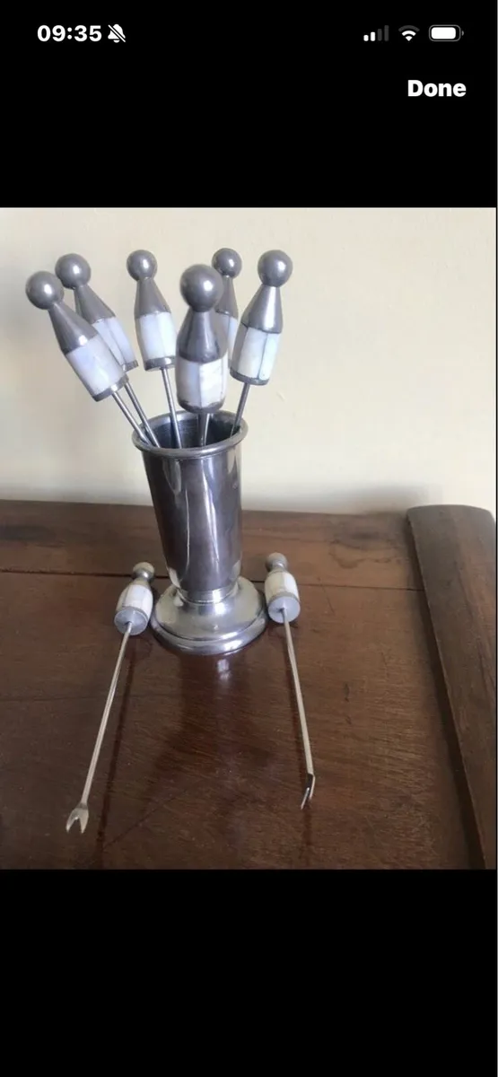 Mother of Pearl Snack Forks Set - Image 2