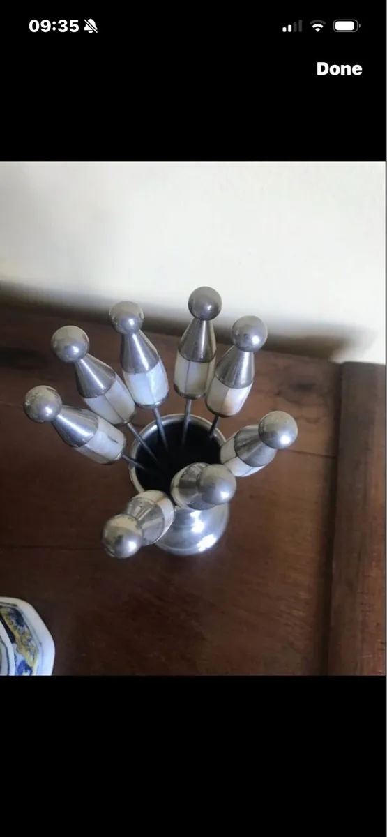 Mother of Pearl Snack Forks Set - Image 3