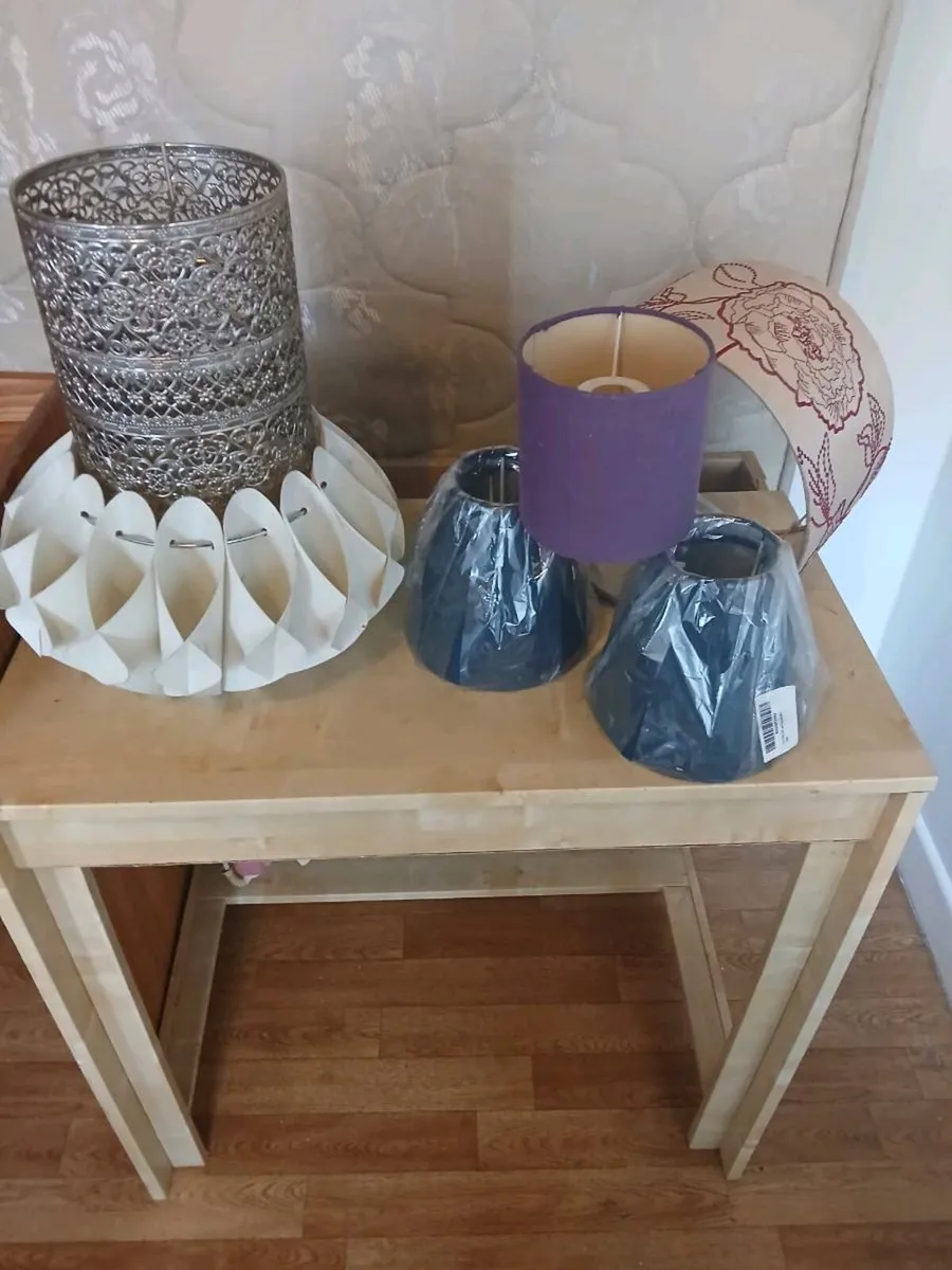 8 Lamp/Light Shades Assrtd Colours/Styles - Image 2