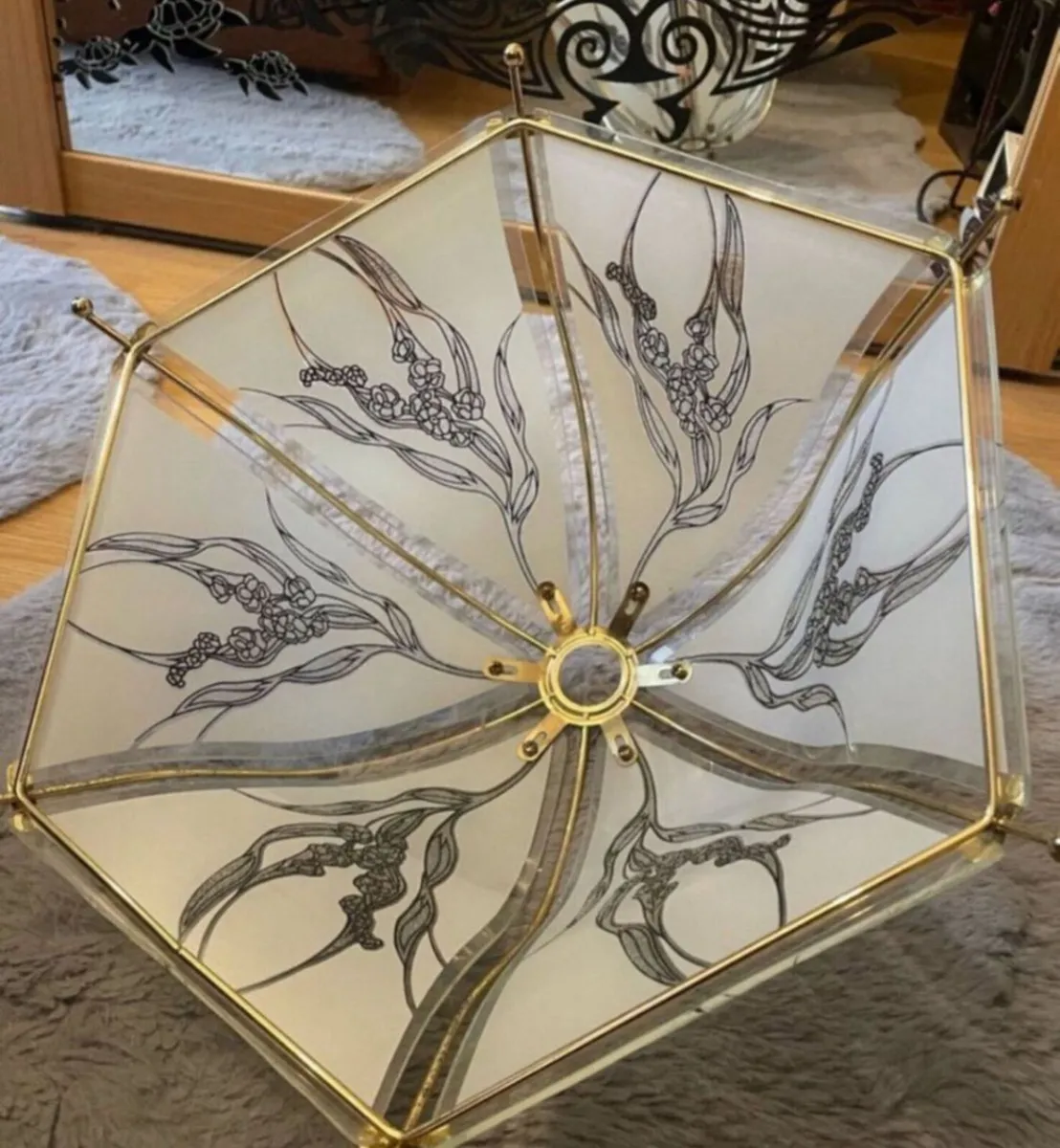 Glass Ceiling Table lamp shade - Image 2