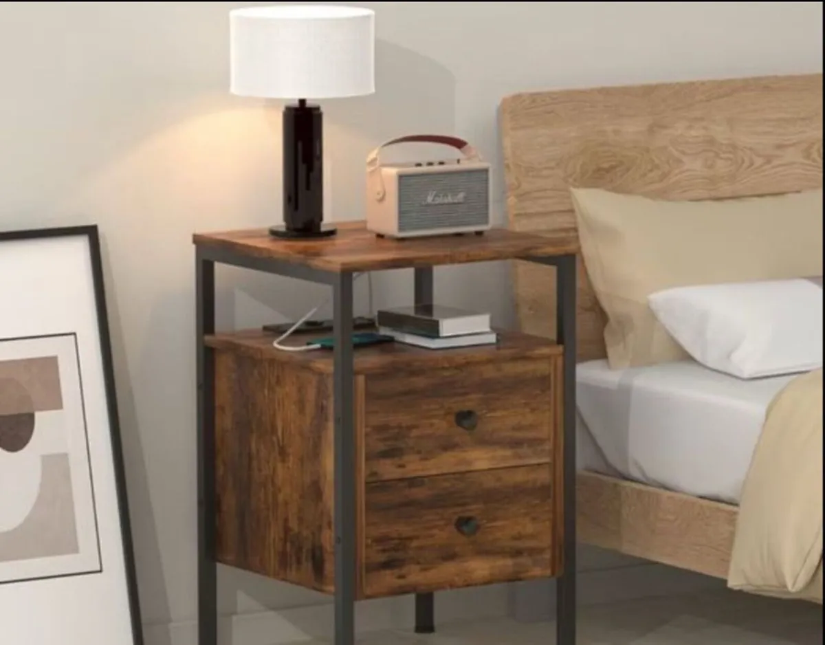 Coffee table Vintage Bedside Table - Image 4