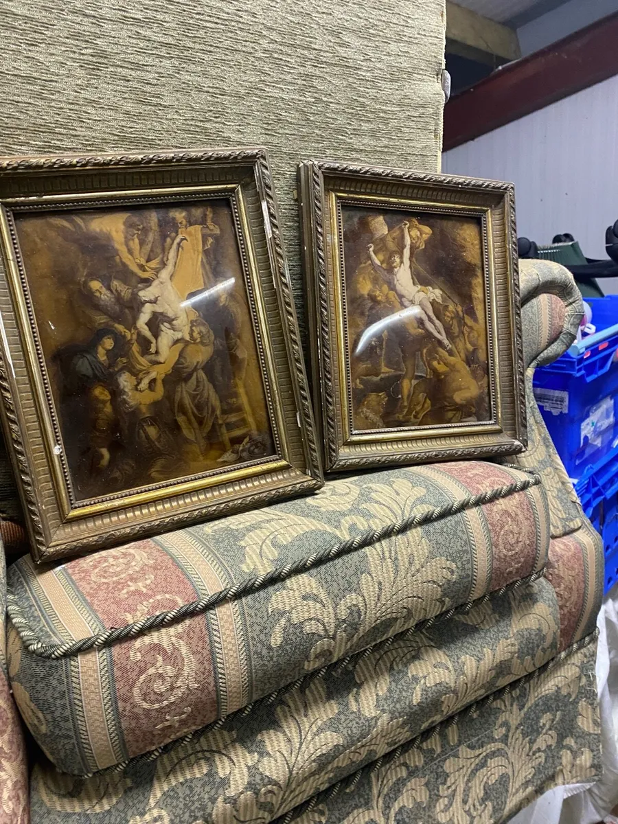 Pair of antique crystoleums - Image 2