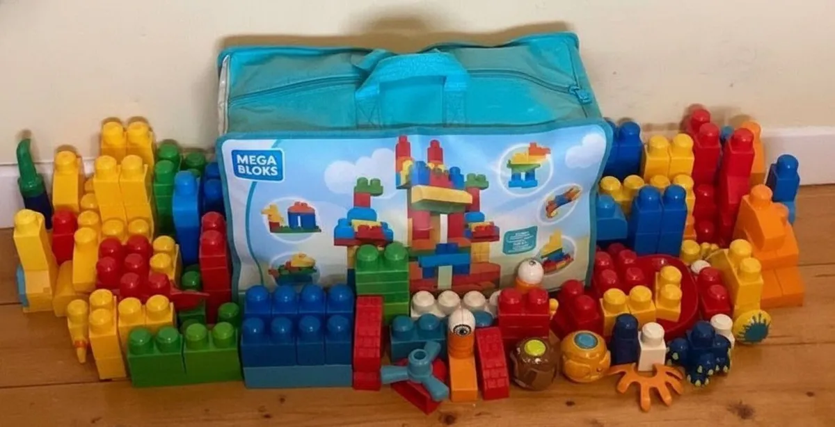 Mega Bloks First Builders Blocks Bundle + Bag - Image 1