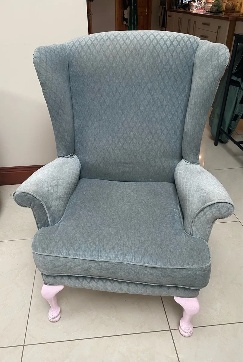 Wing Backed Arm Chair - Image 4