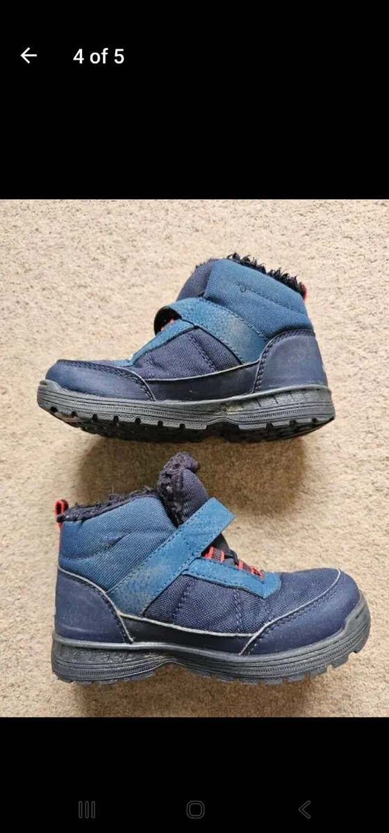 Kids warm waterproof boots size 9 eu27 - Image 4
