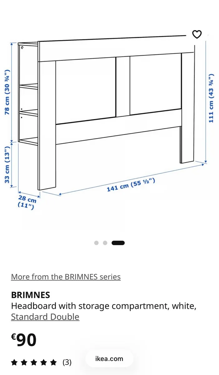 IKEA brimnes headboard - Image 1