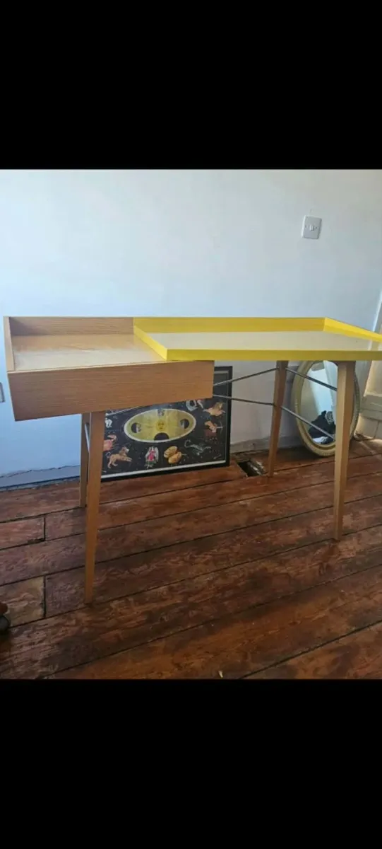 Ligne Roset Desk by Thibault Desombre Mustard - Image 1
