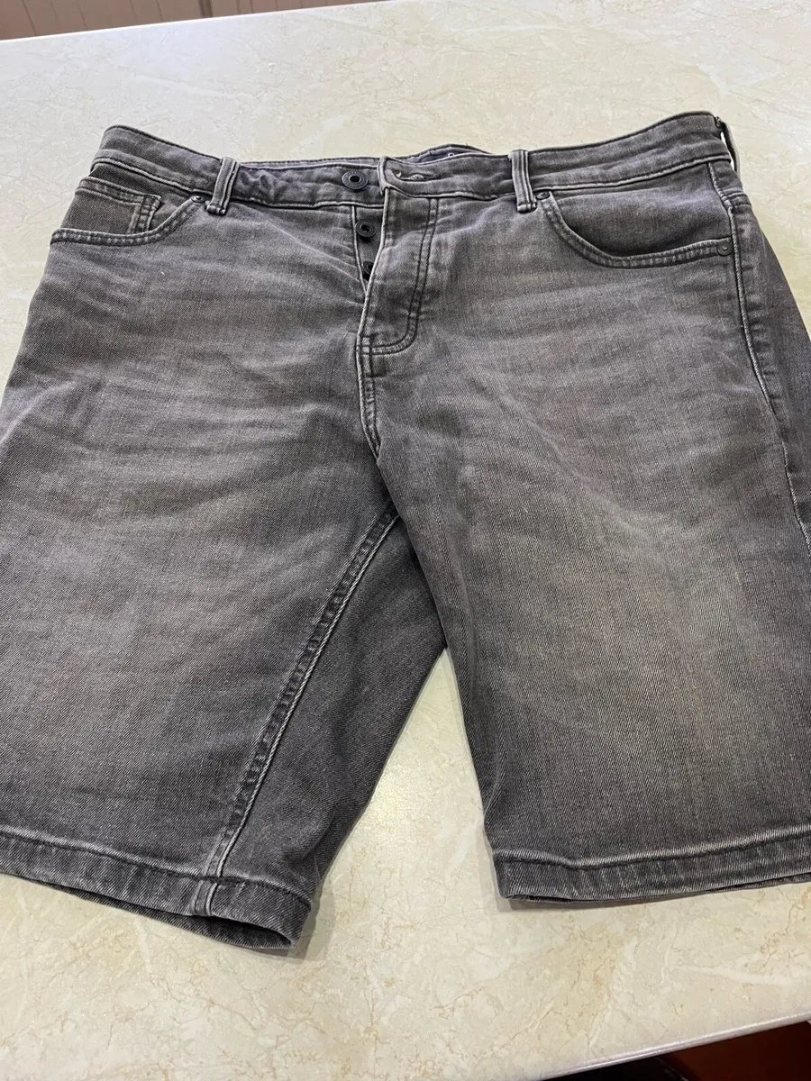 Next grey denim shorts - Image 1