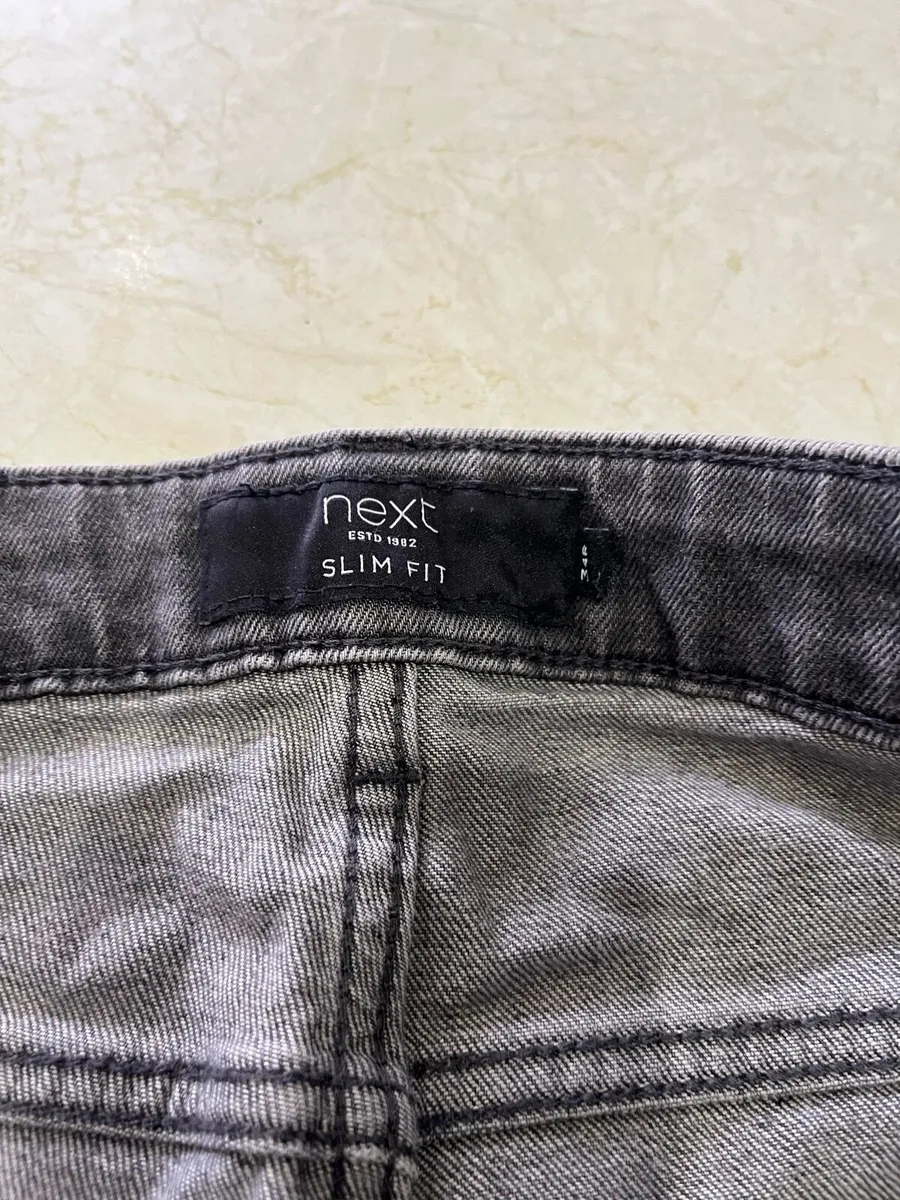 Next grey denim shorts - Image 2