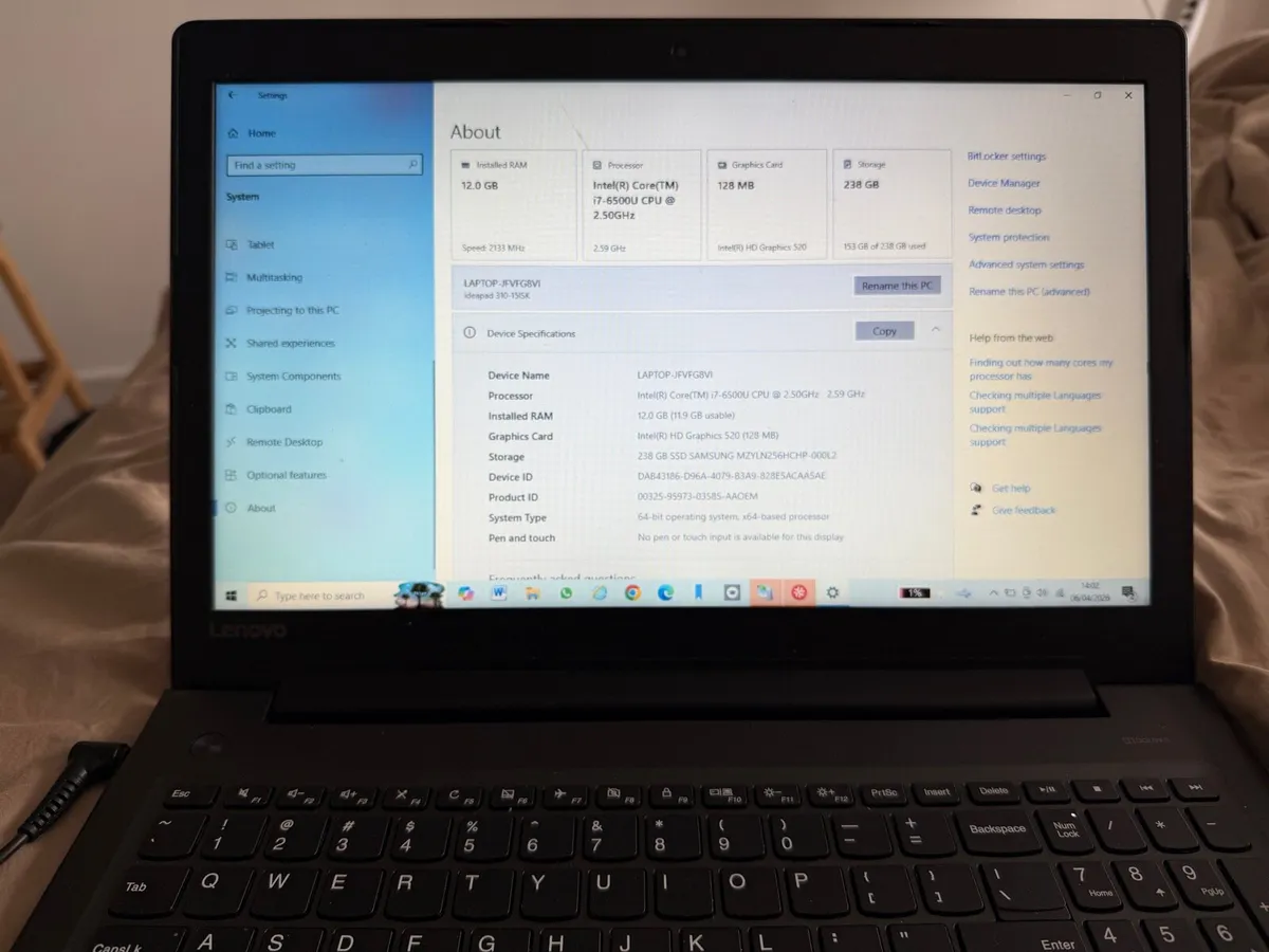 Lenovo IdeaPad 310-15” - Image 3