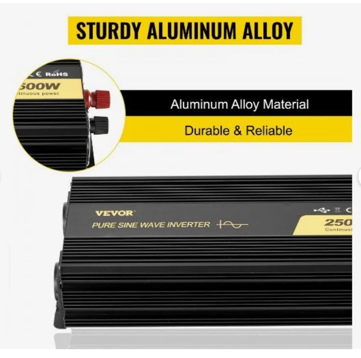 Pure Sine Wave Inverter 2500W Power Inverter - Image 2