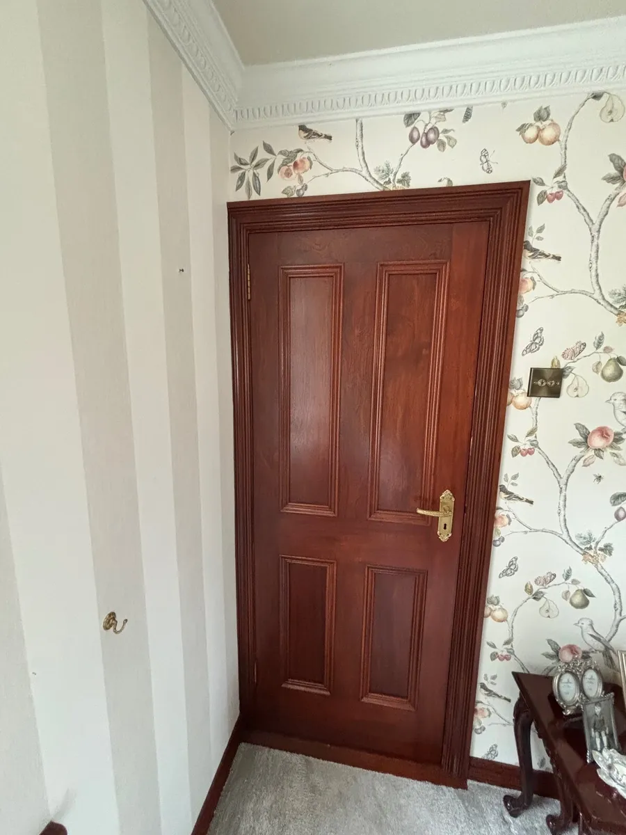 Solid Mahogany Internal Doors 4 panels - Image 2