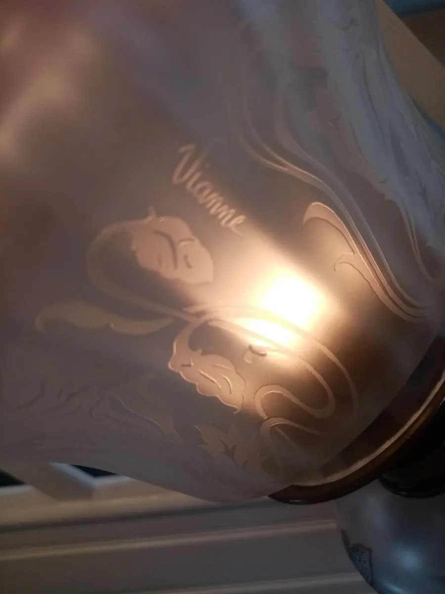 Victorian Oil Lamp & pedestal - Image 4