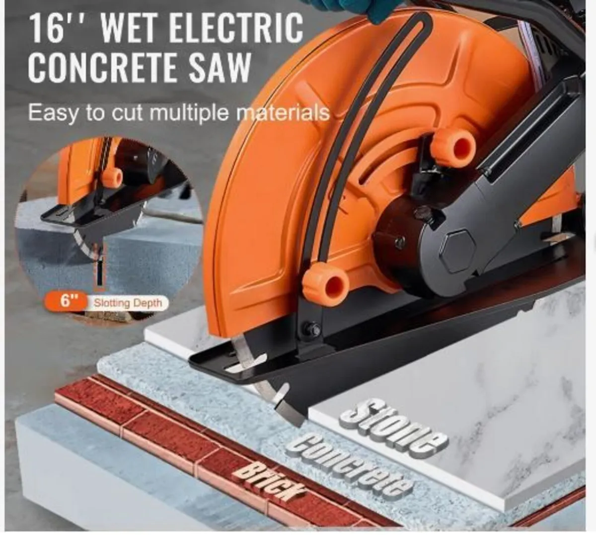 16"/40.6 cm Electric Concrete Saw - Image 2