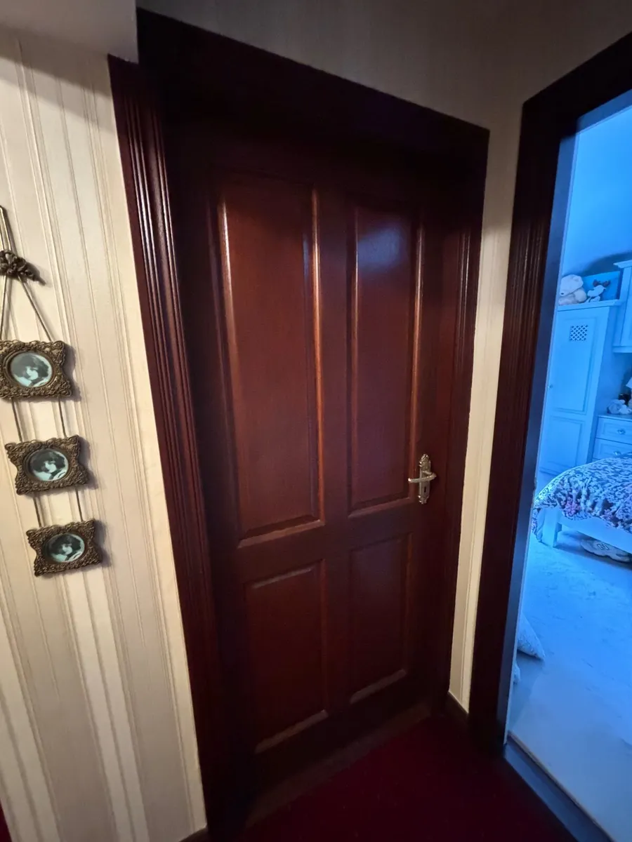 2 Mahogany Doors - Image 1