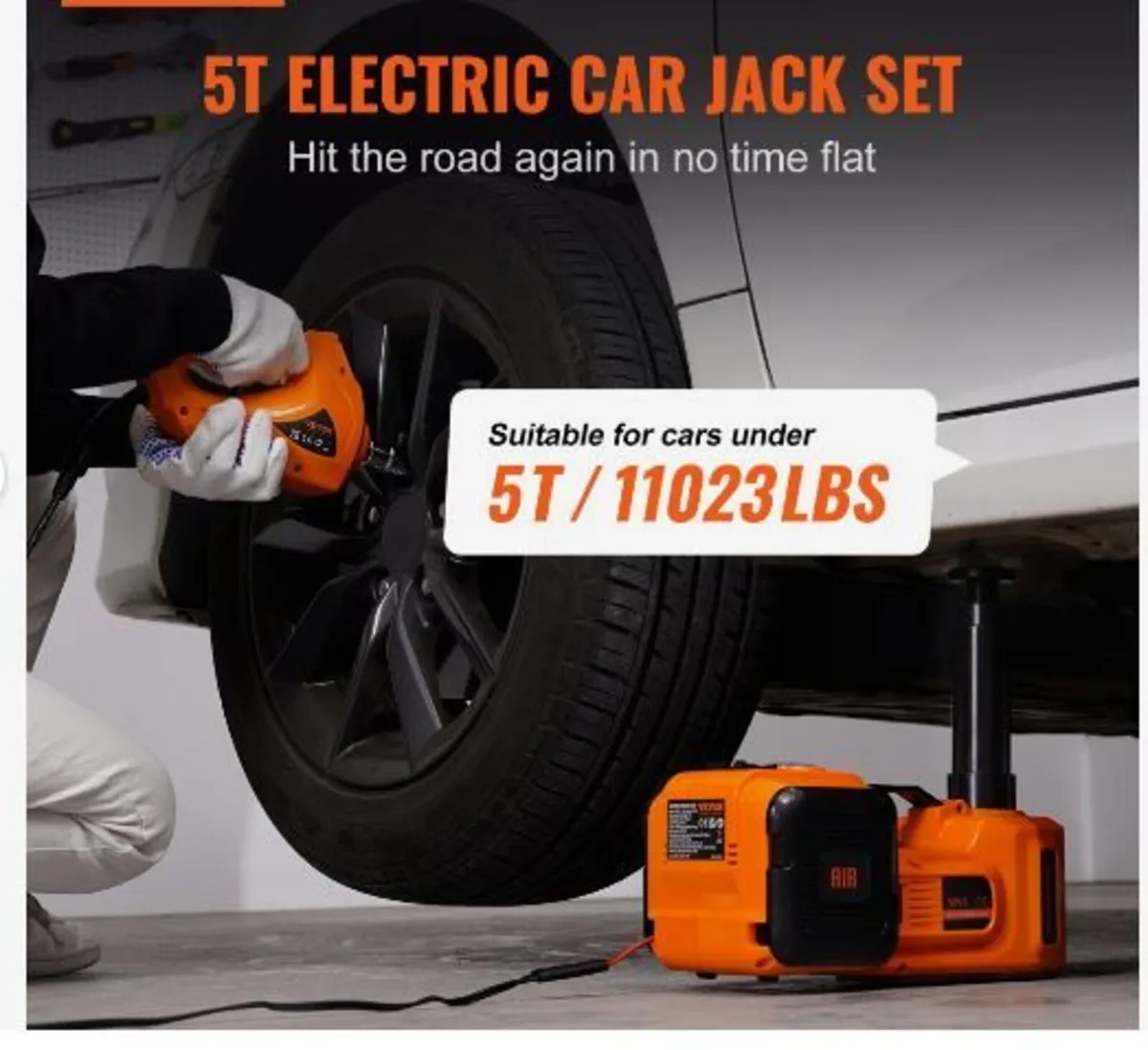 Electric Hydraulic Car Floor Jack 5 Ton - Image 2