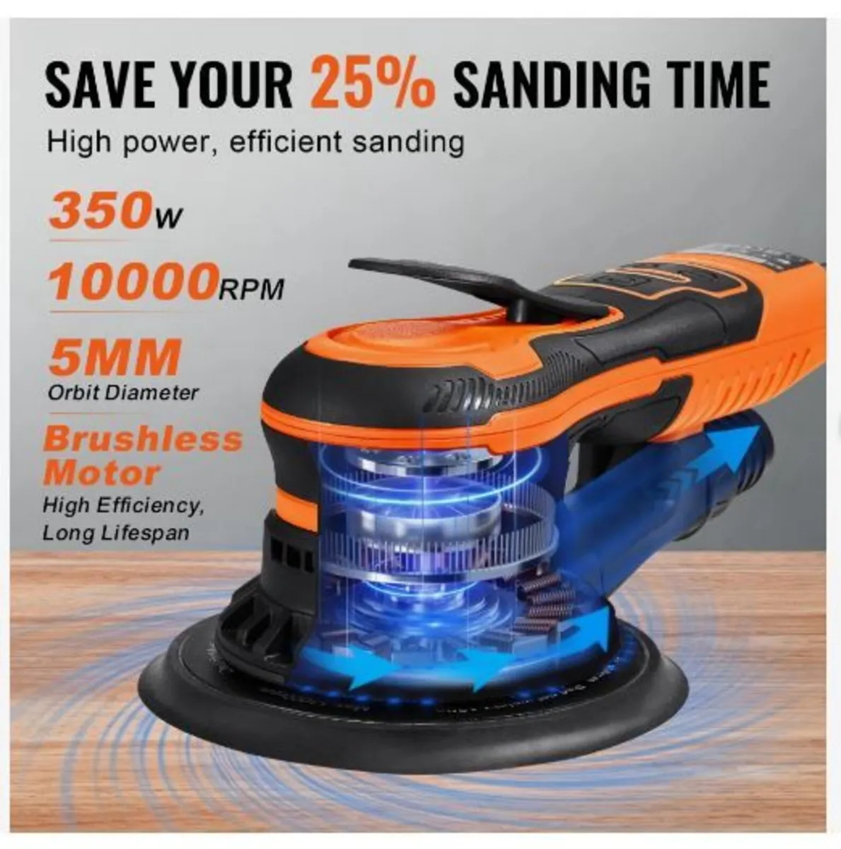 Random Orbital Sander 6-Inch, 350W - Image 2