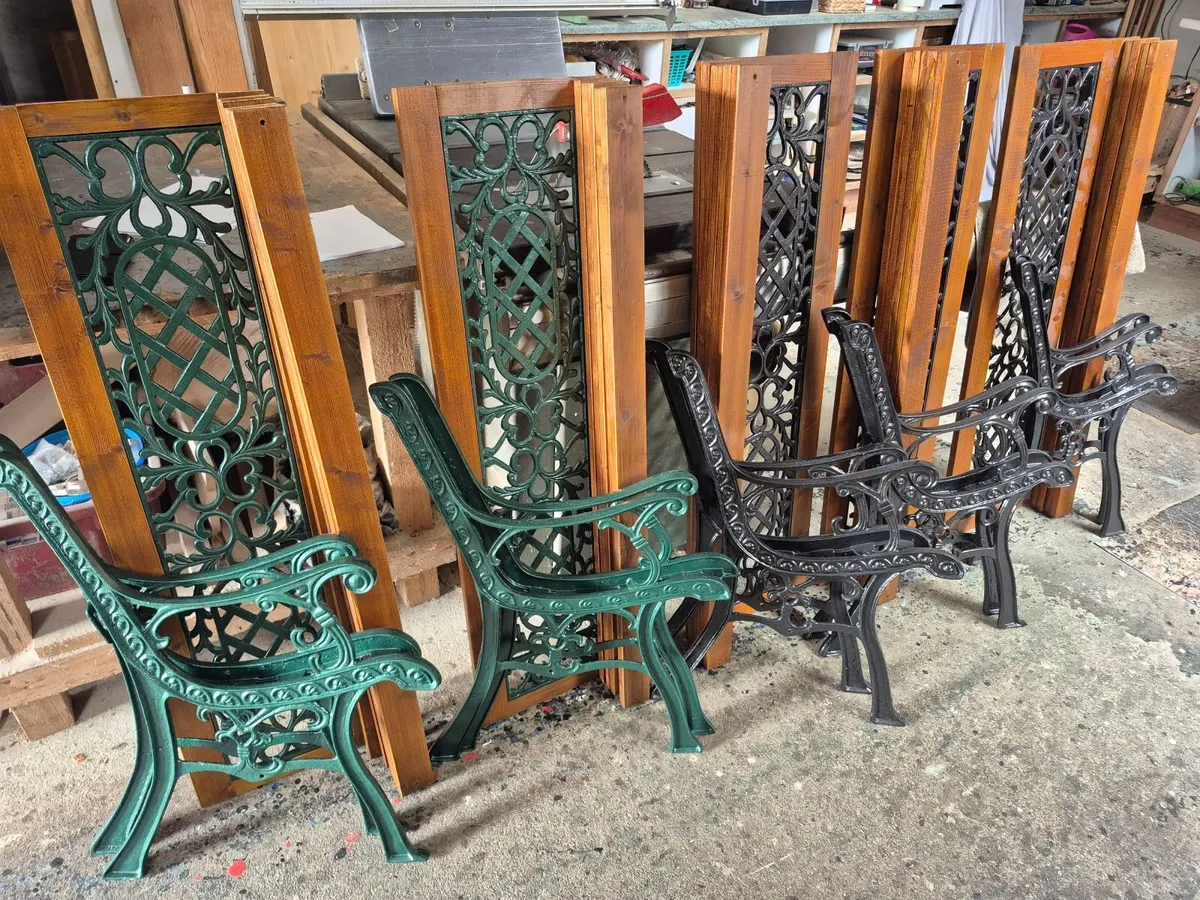 Cast iron Garden benches (5) - Image 2