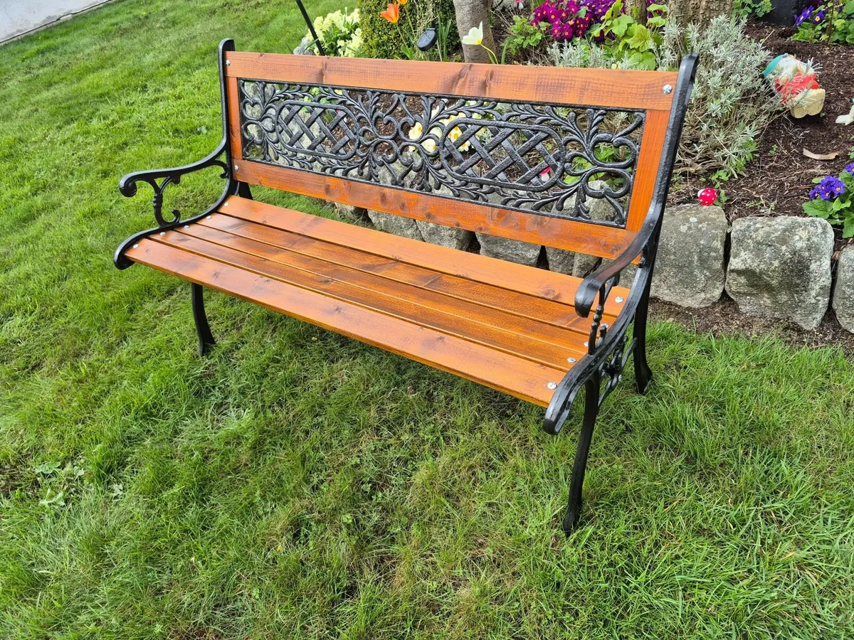 Cast iron Garden benches (5) - Image 3