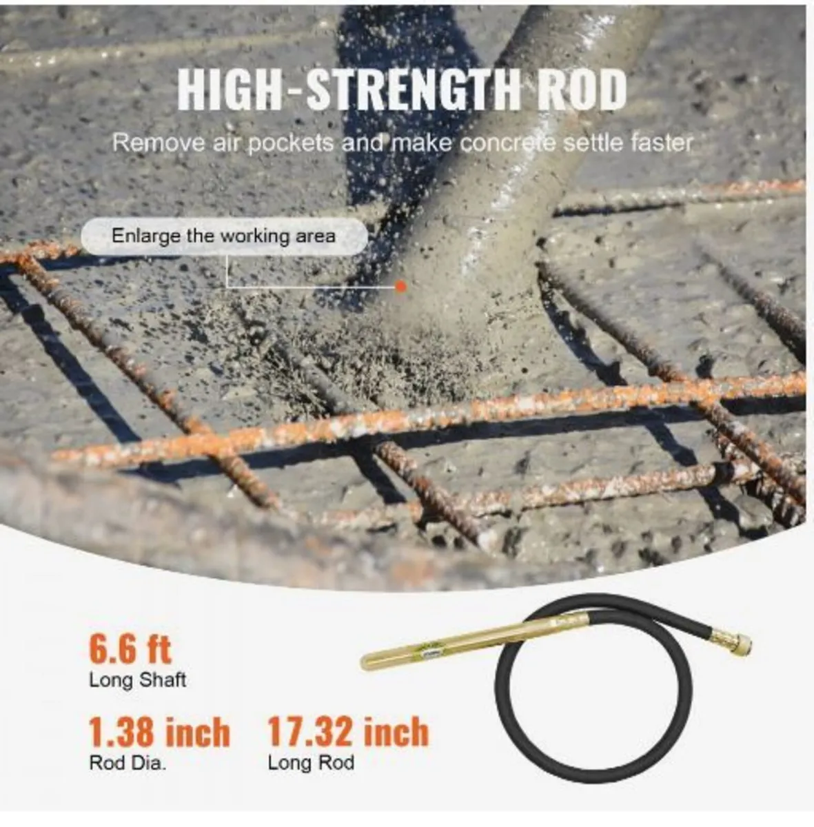 Handheld Concrete Vibrator, 960W - Image 1