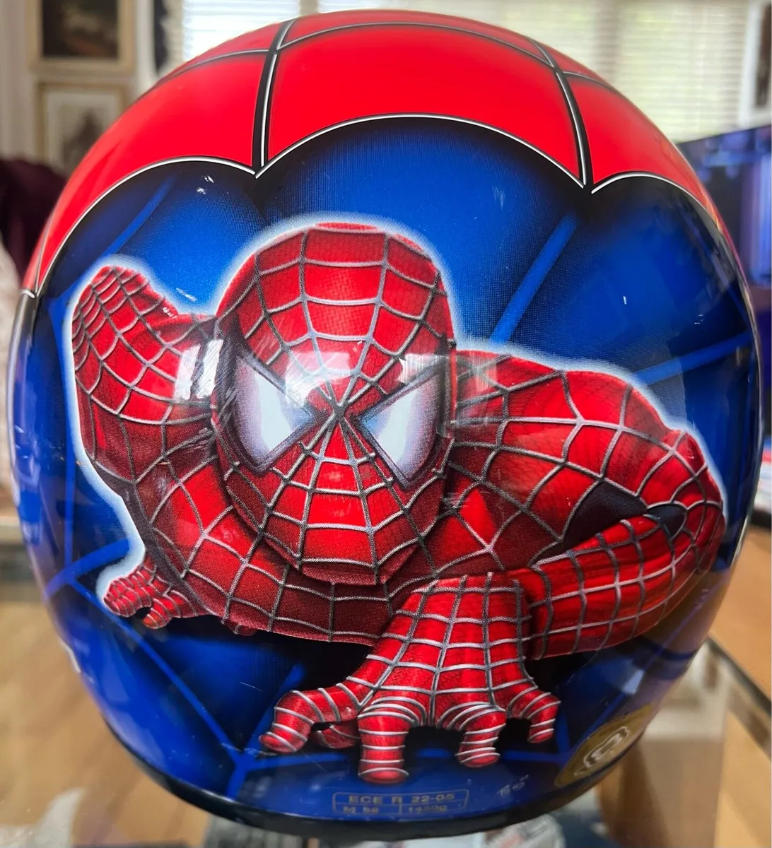 HJC Spider man motorcycle helmet - Image 2