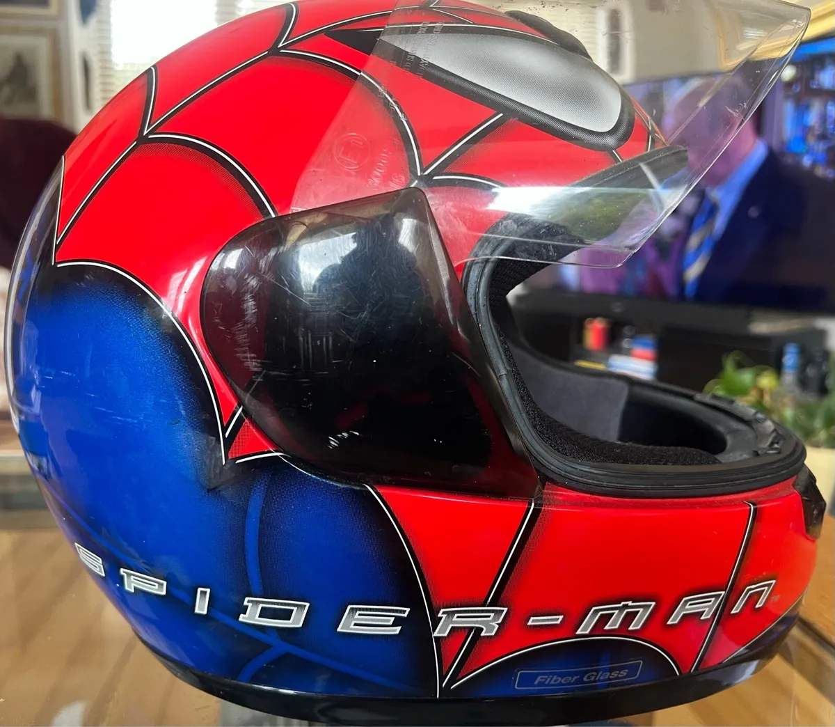 HJC Spider man motorcycle helmet - Image 4