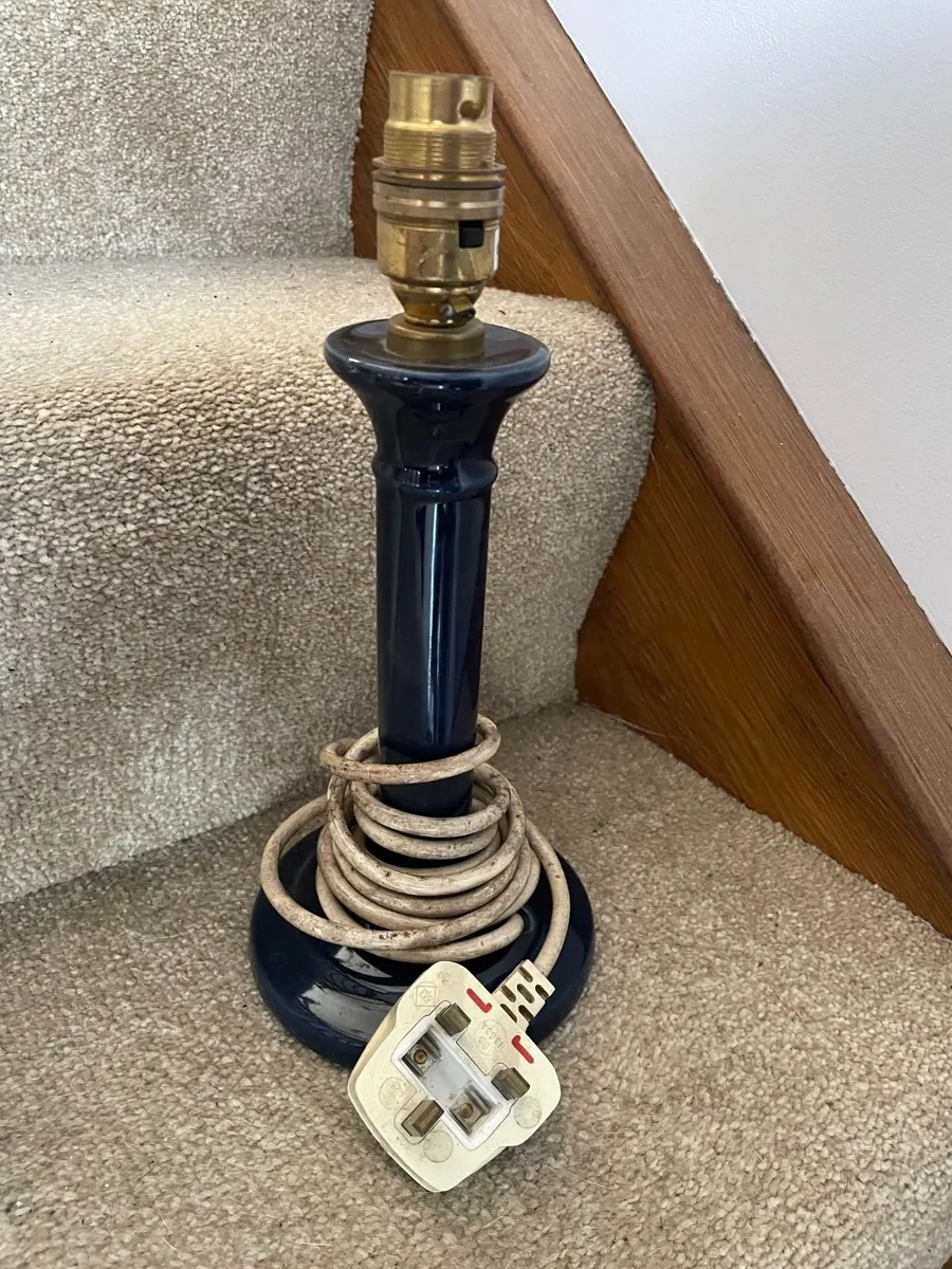 Vintage 80s candlestick table lamp RESTO CONDITION - Image 1