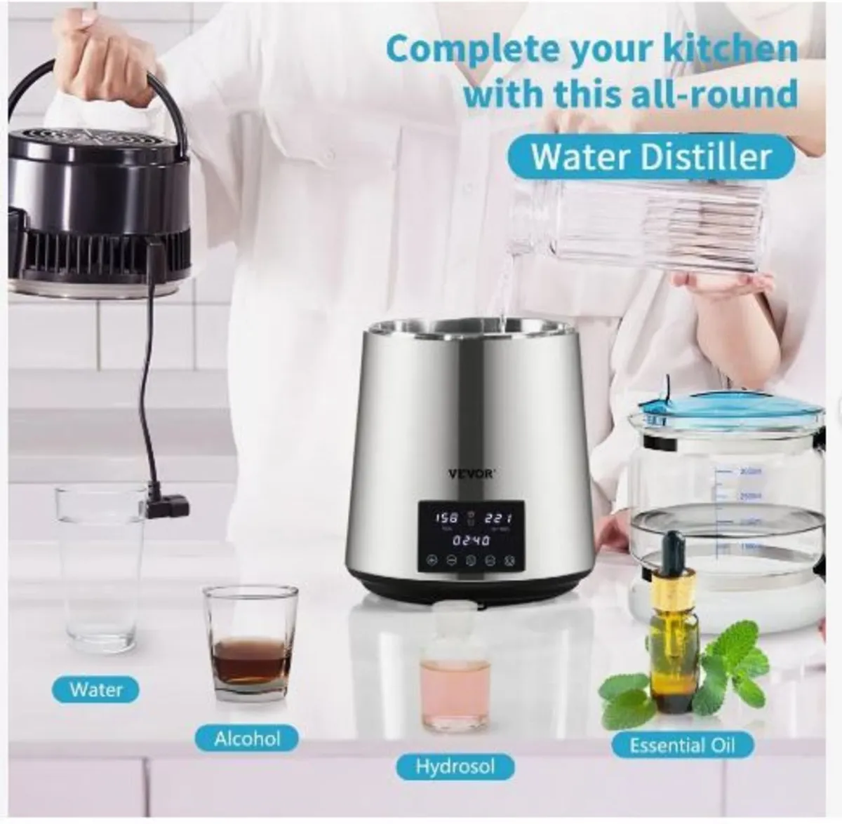 4L Water Distiller 1.5L/H Distilled - Image 4