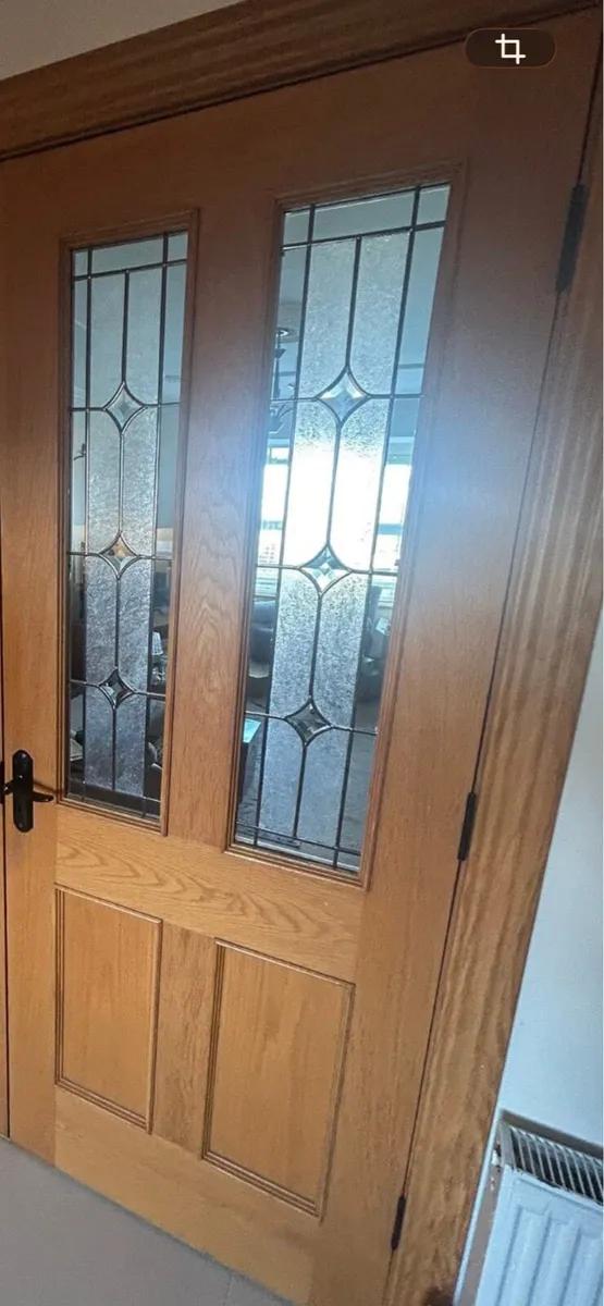 Solid oak single door