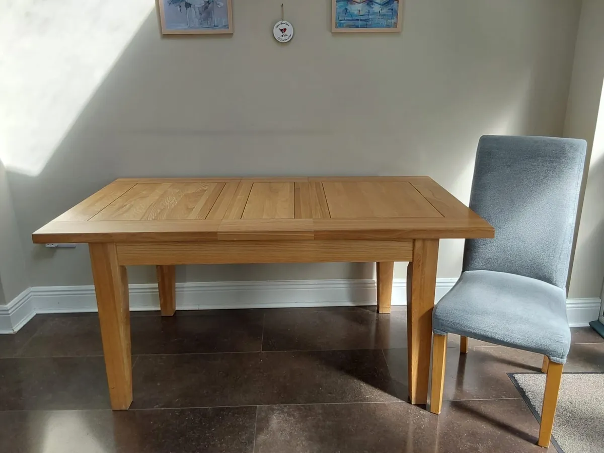 Extendable Dining Table and 8 chairs - Image 1