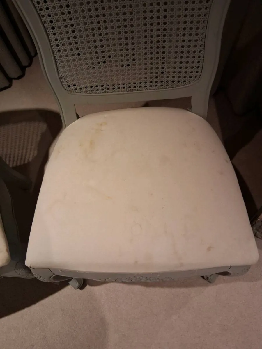 French style rattan kitchen chairs - Image 2