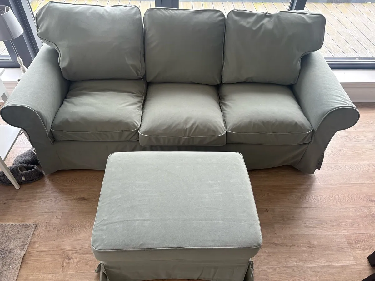 3 Seat Sofa / Couch with foot stool - Image 2